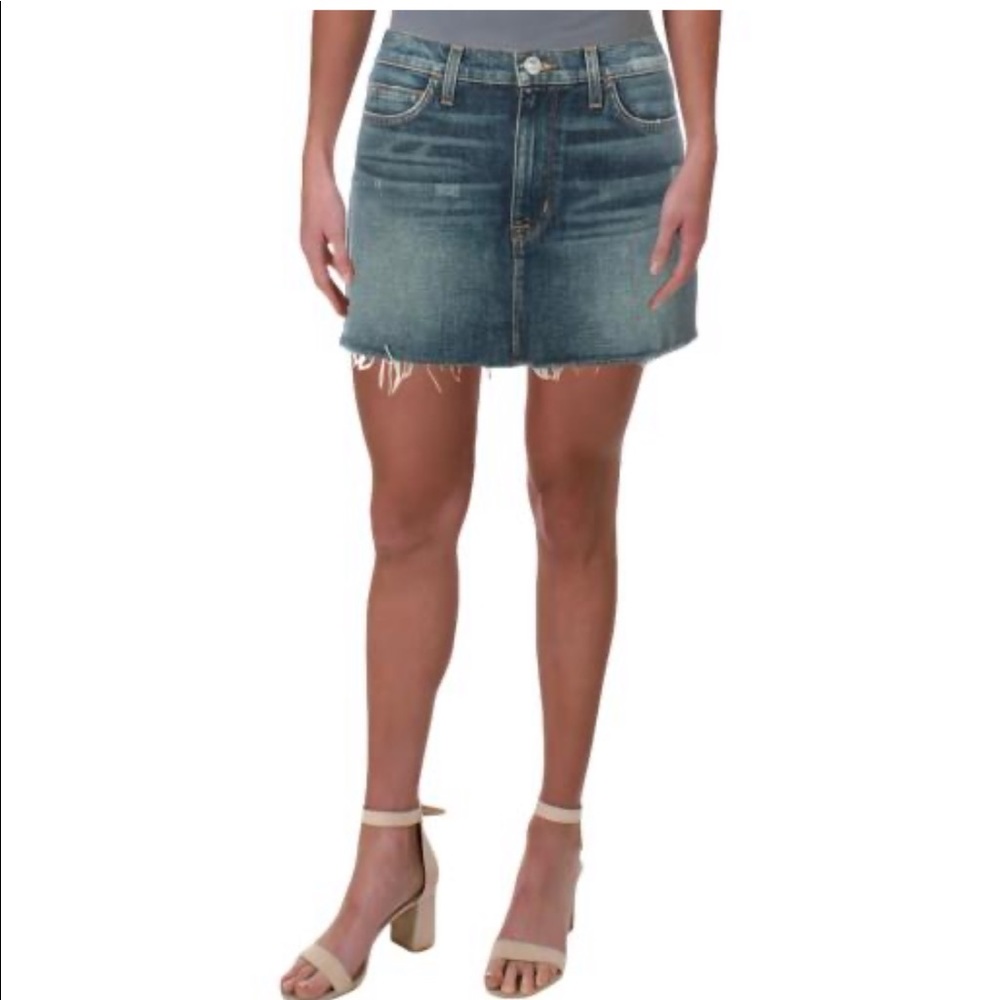 Hudson Vivid Distressed Mini Skirt